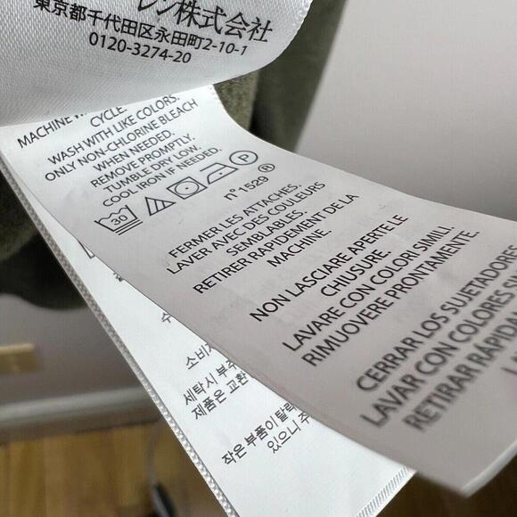 Polo Ralph Lauren Sweater Adult Large Olive 1/4 Zip Pullover Mock Neck Cotton - Picture 3 of 6